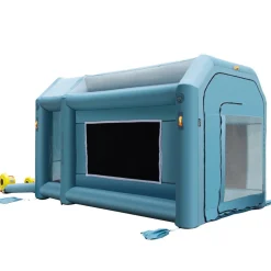 VEVOR Portable Inflatable Paint Booth, 13 x 8 x 8ft Inflatable Spray Booth, Car Paint Tent with Air Filter System & 2 Blowers, Upgraded Blow Up Spray Booth Tent, Auto Paint Workstation Motorcycle Gara