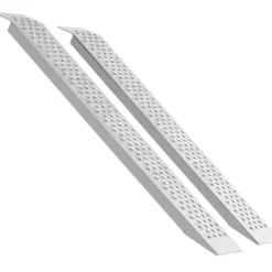 VEVOR Portable Loading Ramps, 2 Pcs 47.2 x 8.5 in, Durable Aluminum Shed Ramp Set with Anti-Slip Holes, Compact Design and Easy Storage, 880 Lbs Weight Capacity, for ATV, Tractors, Lawn Mowers, Carts