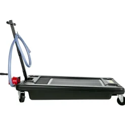VEVOR Portable Oil Drain Pan with Pump 64L Oil Drain Pan 17 Gallon Low Profile Oil Drain Pan with 8' Hose for SUV Car and Trucks