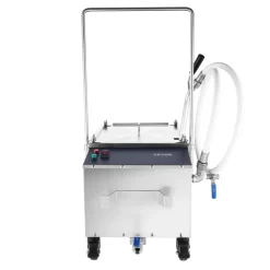 VEVOR Portable Oil Filtering Unit, 38L Capacity, 10 L/min Filtering Speed, Equipped with Swivel Casters and Oil Hose, Ideal for Restaurant and Burger Shop Use