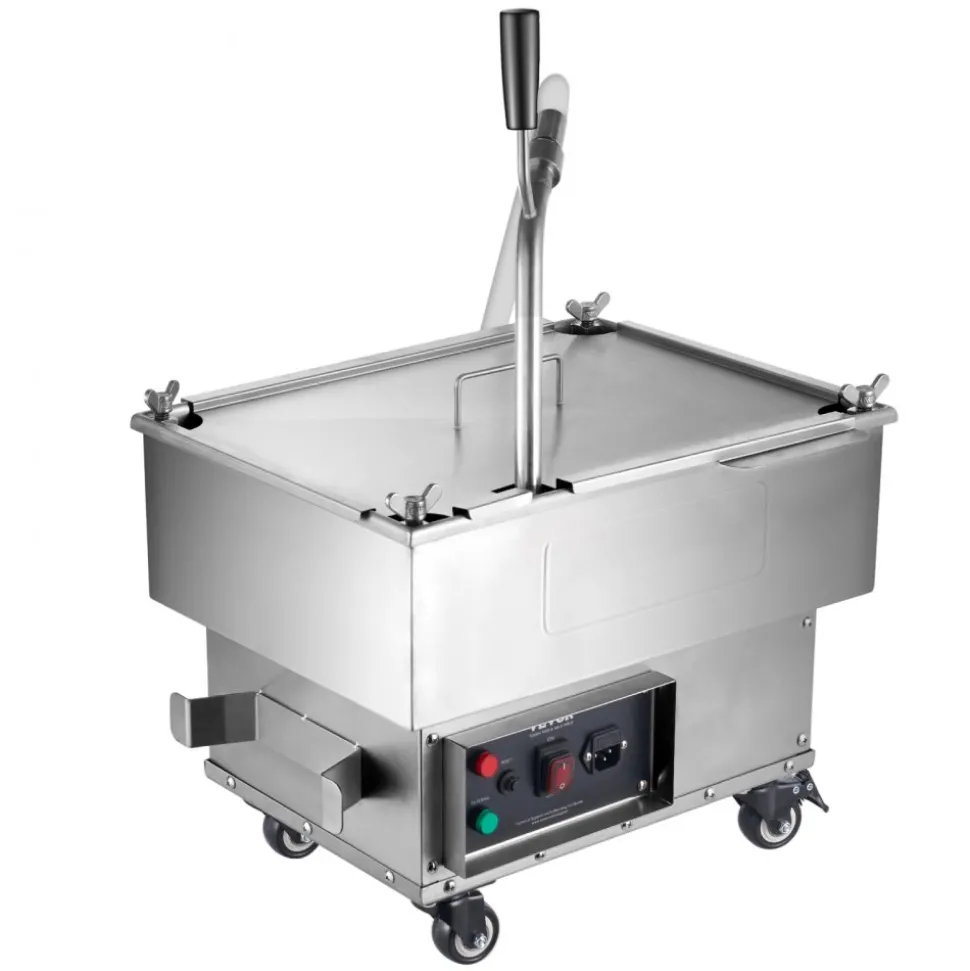 VEVOR Portable Oil Filtering Unit, 18L Capacity, 10 L/min Filtering Speed, Equipped with Swivel Casters and Oil Hose, Ideal for Fast Food Venues