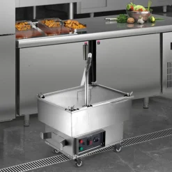 VEVOR Portable Oil Filtering Unit, 18L Capacity, 10 L/min Filtering Speed, Equipped with Swivel Casters and Oil Hose, Ideal for Fast Food Venues