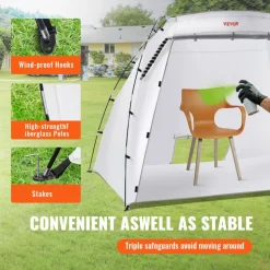 VEVOR Portable Paint Booth, Larger Spray Paint Tent with Built-in Floor & Mesh Screen, Painting Tent Station for Furniture DIY Hobby Tool, 7.5x5.2x5.2ft Spray Paint Shelter