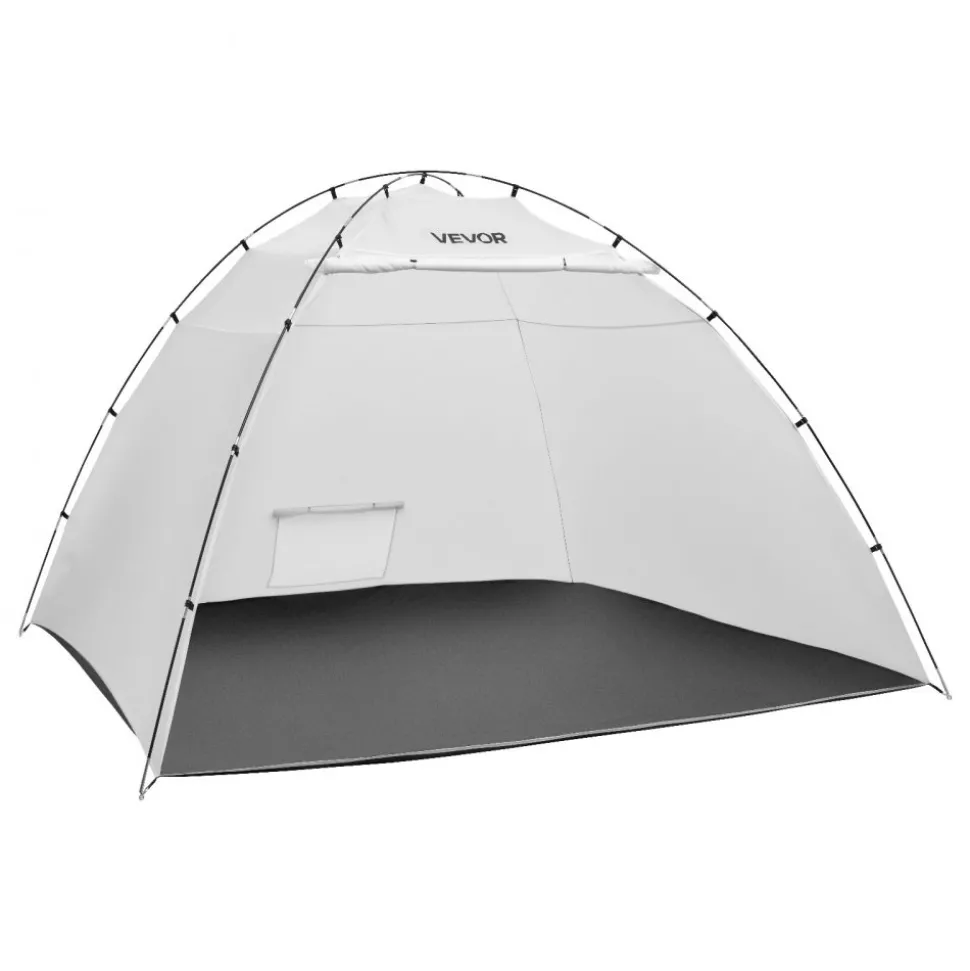 VEVOR Portable Paint Booth Tent, 116.14 x 114.96 x 79.53 inch Painting Tent Station, Spray Shelter with Built-in Floor & Mesh Screen, Large Space, Oxford Spray Painting Tents for Cupboard, Chairs
