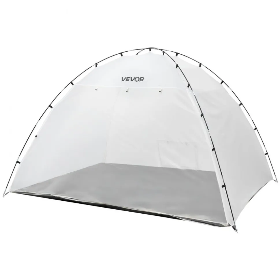 VEVOR Portable Paint Booth Tent, 115.35 x 90.55 x 74 inch Painting Tent Station, Spray Shelter with Built-in Floor & Mesh Screen, Large Space, Oxford Spray Painting Tents for Cupboard, Chairs, Tables