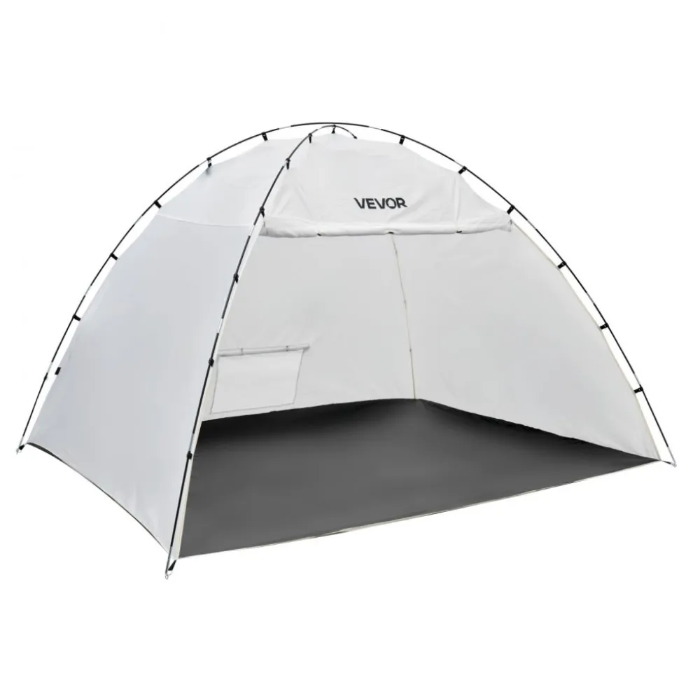 VEVOR Portable Paint Booth Tent, 115.35 x 90.55 x 74 inch Painting Tent Station, Spray Shelter with Built-in Floor & Mesh Screen, Large Space, Oxford Spray Painting Tents for Cupboard, Chairs, Tables