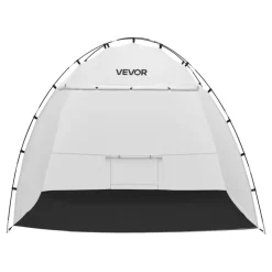 VEVOR Portable Paint Booth Tent, 91.7 x 67.7 x 74.8 inch Painting Tent Station, Spray Shelter with Built-in Floor & Mesh Screen, Large Space, Oxford Spray Painting Tents for Cupboard, Chairs, Tables
