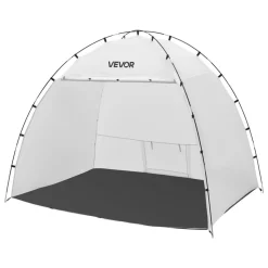 VEVOR Portable Paint Booth Tent, 91.7 x 67.7 x 74.8 inch Painting Tent Station, Spray Shelter with Built-in Floor & Mesh Screen, Large Space, Oxford Spray Painting Tents for Cupboard, Chairs, Tables