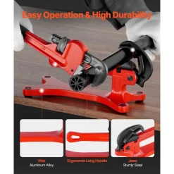VEVOR Portable Pipe Vise, Lightweight Aluminum Pipe Vise with 1/8