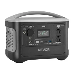 VEVOR Portable Power Station, 600W Solar Generator Power Station, 493Wh LiFePO4 Battery Backup with 8 Output Ports for Home Emergency, Outdoor Camping, RV Travel (Solar Panel NOT Included)