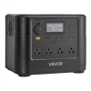 VEVOR Portable Power Station, 1800W Solar Generator Power Station, 1008Wh LiFePO4 Battery Backup with 9 Output Ports for for Home Emergency, Outdoor Camping, RV Travel (Solar Panel NOT Included)