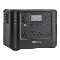 VEVOR Portable Power Station, 1800W Solar Generator Power Station, 1008Wh LiFePO4 Battery Backup with 9 Output Ports for for Home Emergency, Outdoor Camping, RV Travel (Solar Panel NOT Included)