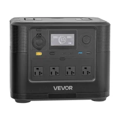 VEVOR Portable Power Station, 1800W Solar Generator Power Station, 1008Wh LiFePO4 Battery Backup with 9 Output Ports for for Home Emergency, Outdoor Camping, RV Travel (Solar Panel NOT Included)