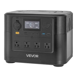 VEVOR Portable Power Station, 1800W Solar Generator Power Station, 1008Wh LiFePO4 Battery Backup with 9 Output Ports for for Home Emergency, Outdoor Camping, RV Travel (Solar Panel NOT Included)