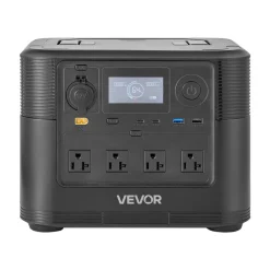 VEVOR Portable Power Station, 3600W 3840Wh Power Station Solar Generator with 10 Output Ports & Adjustable Input Power, Expandable LiFePO4 Battery Backup for Home Camping RV (Solar Panel NOT Included)