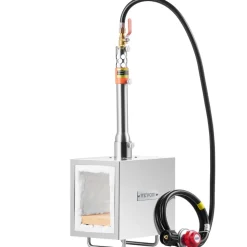 VEVOR Portable Propane Forge, 1 Burner, 2600℉ Tool and Knife Making Blacksmithing Farrier Forge, Large Capacity Square Shape, Stainless Steel Gas Forging Tools and Equipment, Use for Metal Forging