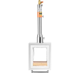VEVOR Portable Propane Forge, 1 Burner, 2600℉ Tool and Knife Making Blacksmithing Farrier Forge, Large Capacity Square Shape, Stainless Steel Gas Forging Tools and Equipment, Use for Metal Forging