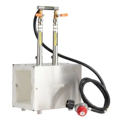 VEVOR Portable Propane Forge, 2 Burners, 2600℉ Tool and Knife Making Blacksmithing Farrier Forge, Large Capacity Square Shape, Stainless Steel Gas Forging Tools and Equipment, Use for Metal Forging