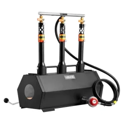 VEVOR Portable Propane Forge, 3 Burners, 2600℉ Tool and Knife Making Blacksmithing Farrier Forge, Large Capacity Hexagon, Cold-Rolled Steel Gas Forging Tools and Equipment, Use for Metal Forging