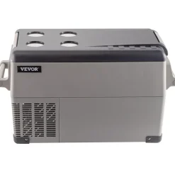 VEVOR Portable Refrigerator 37 Quart(35 Liter),12 Volt Refrigerator App Control(-4℉~68℉), Car Refrigerator Dual Zone with 12/24v DC & 110-240v AC for Camping, Travel, Fishing, Outdoor or Home Use