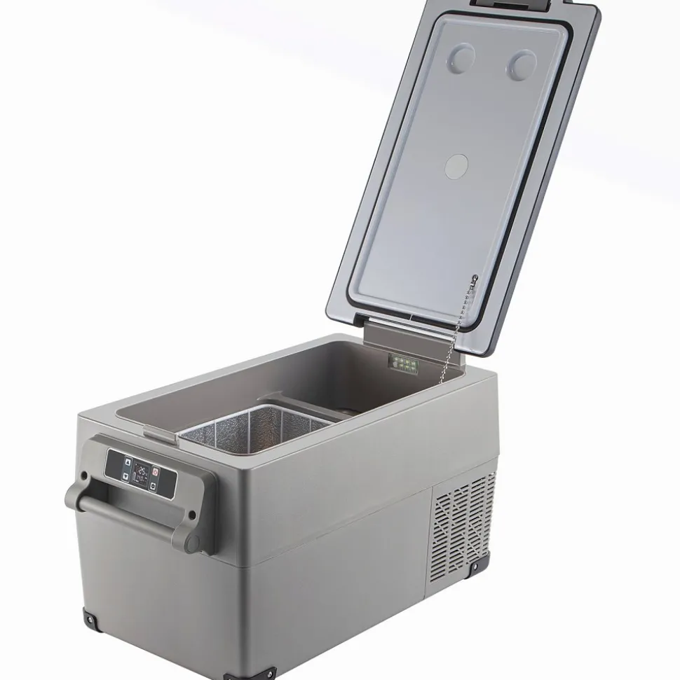 VEVOR Portable Refrigerator 37 Quart(35 Liter),12 Volt Refrigerator App Control(-4℉~68℉), Car Refrigerator Dual Zone with 12/24v DC & 110-240v AC for Camping, Travel, Fishing, Outdoor or Home Use