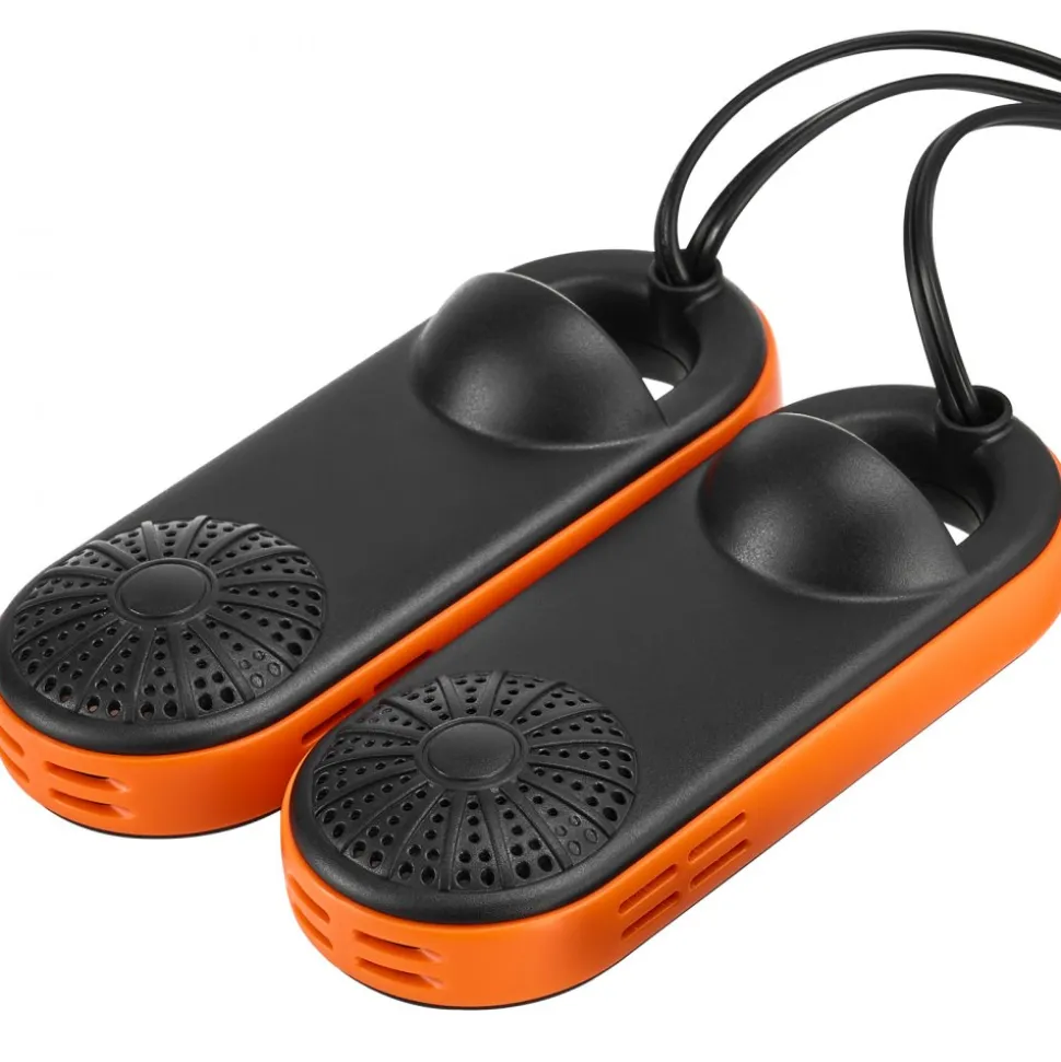 VEVOR Portable Shoe Dryer, Electric Boot Dryer, Deodorized Boot Warmers/Dryer with Quick & Even Drying for Cotton Slippers, Snow Boots, Leather Shoes, Canvas Shoes, Socks, Black & Orange