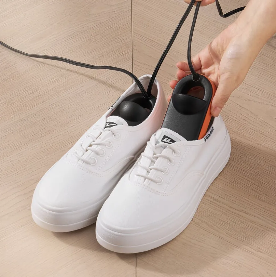 VEVOR Portable Shoe Dryer, Electric Boot Dryer, Deodorized Boot Warmers/Dryer with Quick & Even Drying for Cotton Slippers, Snow Boots, Leather Shoes, Canvas Shoes, Socks, Black & Orange