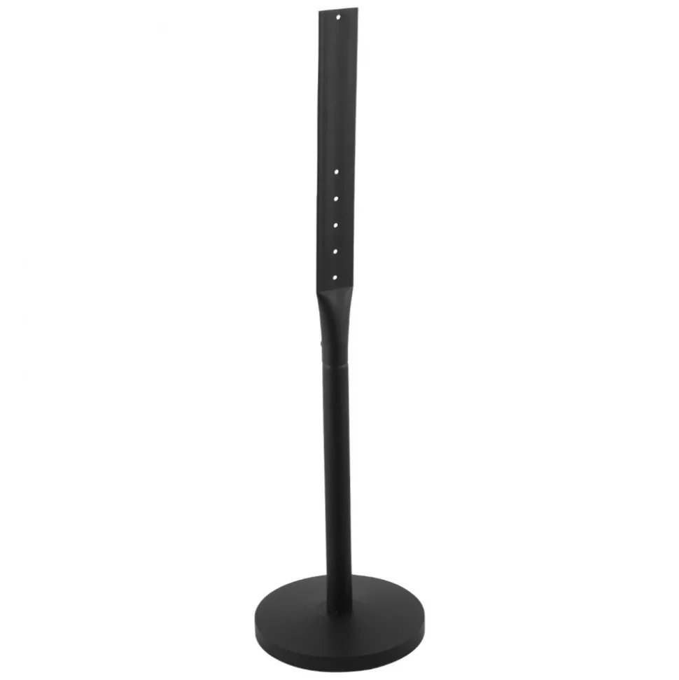 VEVOR Portable Sign Post, 2-Pack, 4 ft Tall, Metal Sign Stands with Heavy Duty Cast Iron Base, Multi-Hole Design for Easy Installation, Wind-Resistant, for Indoor and Outdoor Parking, Warning, Notice