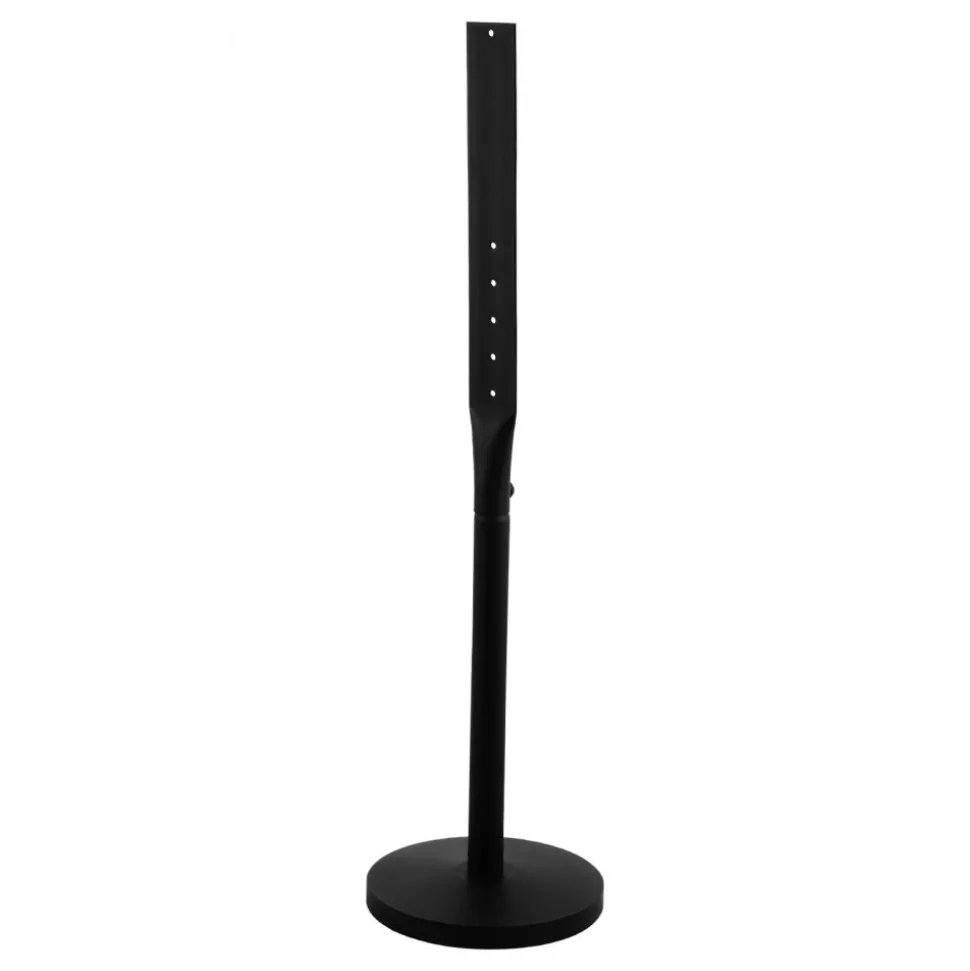 VEVOR Portable Sign Post, 2-Pack, 4 ft Tall, Metal Sign Stands with Heavy Duty Cast Iron Base, Multi-Hole Design for Easy Installation, Wind-Resistant, for Indoor and Outdoor Parking, Warning, Notice