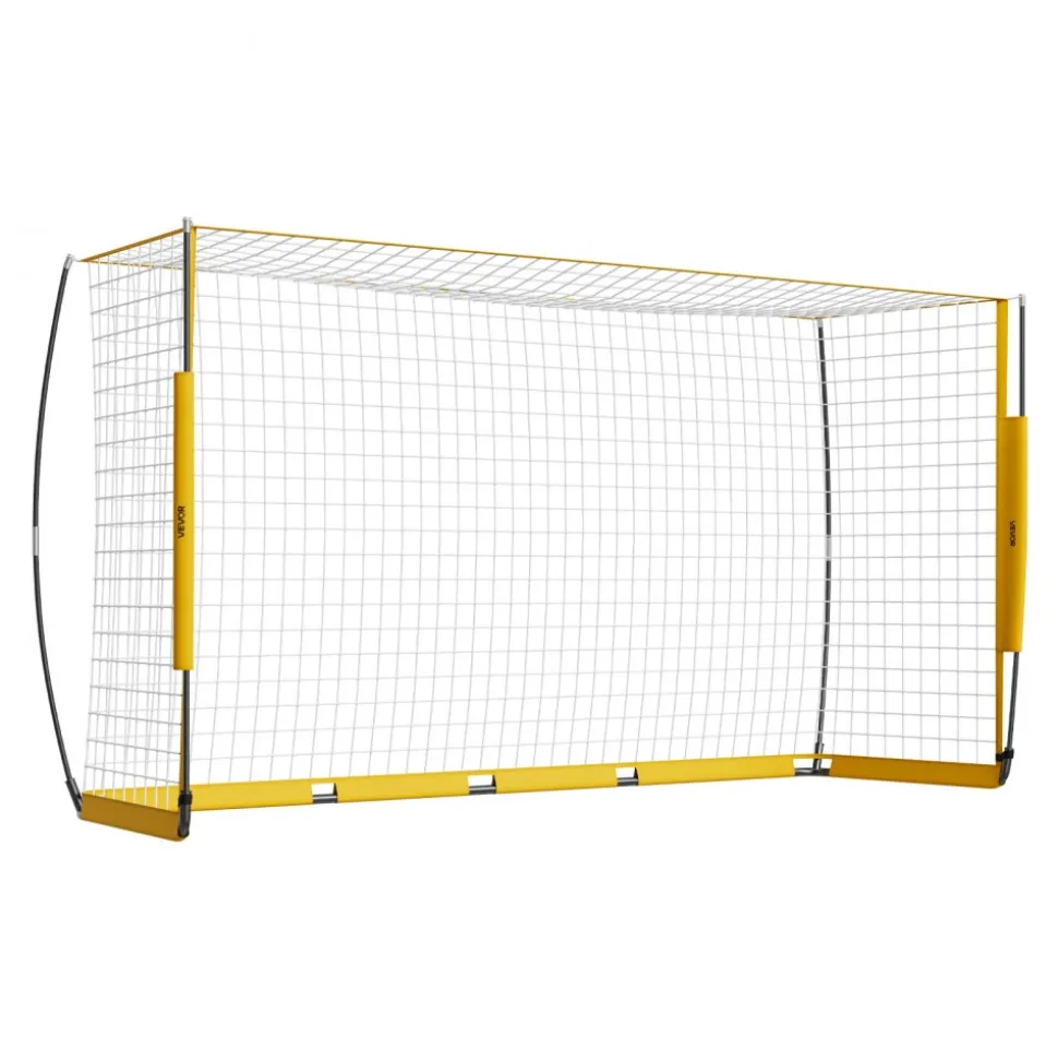 VEVOR Portable Soccer Goal, 12x6 ft Adults Kids Backyard Soccer Net, Large Practice Soccer Net, Steel Fiberglass Structure Training Goal Set, All-Weather Outdoor Soccer Goals with Carry Bag, Yellow