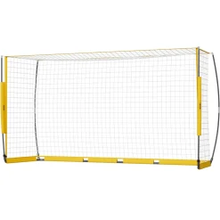 VEVOR Portable Soccer Goal, 12x6 ft Adults Kids Backyard Soccer Net, Large Practice Soccer Net, Steel Fiberglass Structure Training Goal Set, All-Weather Outdoor Soccer Goals with Carry Bag, Yellow