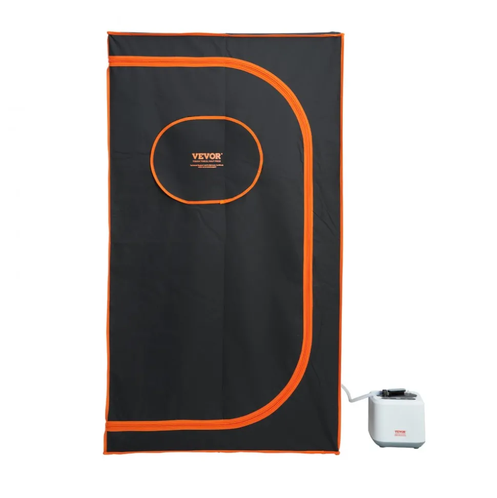 VEVOR Portable Steam Sauna Tent Full Size, 1000W Personal Sauna Blanket Kit for Home Spa, Detoxify & Soothing Heated Body Therapy, Time & Temperature Remote Control With Floor Mat