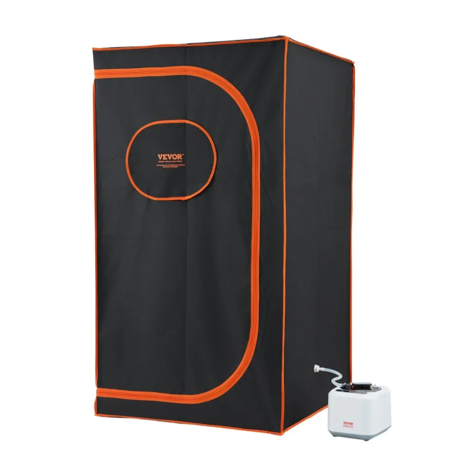 VEVOR Portable Steam Sauna Tent Full Size, 1000W Personal Sauna Blanket Kit for Home Spa, Detoxify & Soothing Heated Body Therapy, Time & Temperature Remote Control With Floor Mat