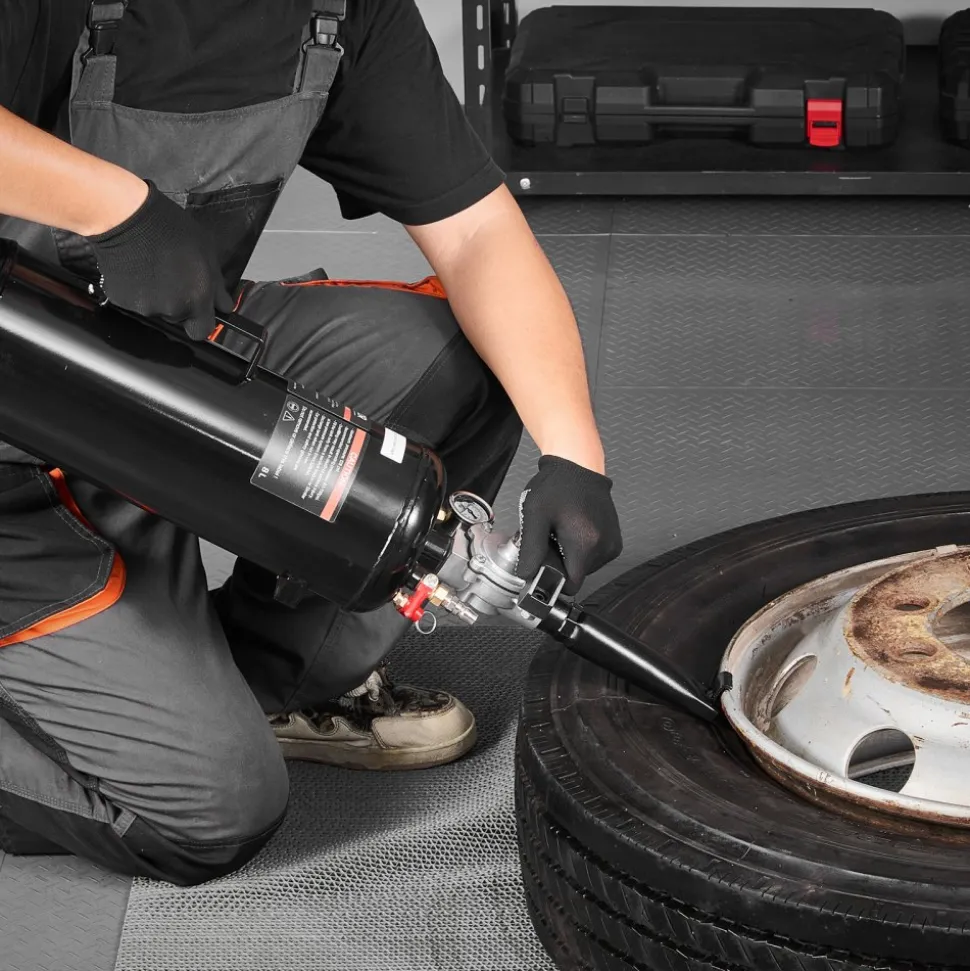 VEVOR Portable Tire Bead Seater, 2.1 Gal / 8 L Air Bead Blaster, Handheld Tire Inflator Tool, 87-116 PSI Operating Pressure, Trigger Seating Inflator for Car, Compact SUV, Light Truck, E-Bike, RV, ATV