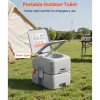 VEVOR Portable Toilet, 5.3 Gallon Detachable Waste Tank, 120 Flushes, Camping Toilet for Adults, Outdoor Travel Potty with Level Indicator, Carry Bag, Suitable for RV Travel, Camping, Hiking, Boating