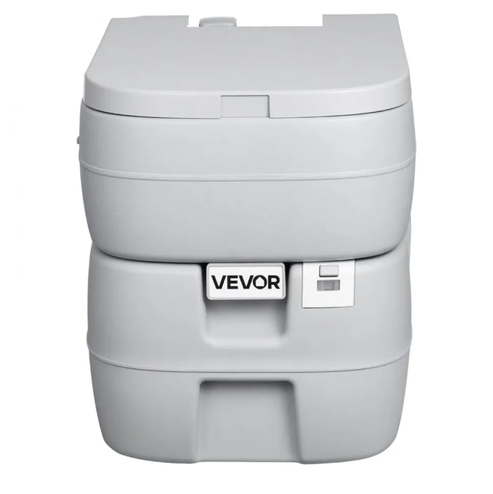 VEVOR Portable Toilet, 7.9 Gallon Detachable Waste Tank, 200 Flushes, Camping Toilet for Adults, Outdoor Travel Potty with Level Indicator, Suitable for RV Travel, Camping, Hiking, Boating and Trips