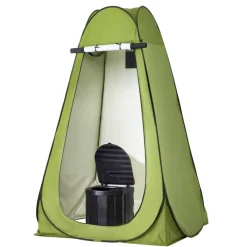 VEVOR Portable Toilet Kit, 330 lbs Load Capacity, Folding Camping Toilet with Pop-Up Privacy Tent, Outdoor Travel Potty for Adults with Carry Bags, Trash Bags, Suitable for RV Travel, Camping, Hiking