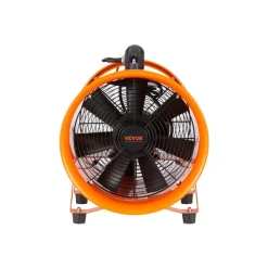 VEVOR Portable Ventilator, 12 inch Heavy Duty Cylinder Fan with 33ft Duct Hose, 585W Strong Shop Exhaust Blower 3198CFM, Industrial Utility Blower for Sucking Dust, Smoke, Smoke Home/Workplace