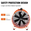 VEVOR Portable Ventilator, 16 inch Heavy Duty Cylinder Fan with 33ft Duct Hose, 1350W Strong Shop Exhaust Blower 5175CFM, Industrial Utility Blower for Sucking Dust, Smoke, Smoke Home/Workplace