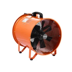 VEVOR Portable Ventilator, 10 inch Heavy Duty Cylinder Fan with 33ft Duct Hose, 380W Strong Shop Exhaust Blower 1893FM, Industrial Utility Blower for Sucking Dust, Smoke, Smoke Home/Workplace