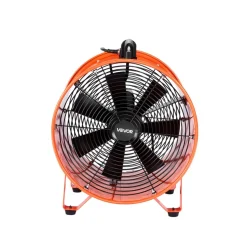 VEVOR Portable Ventilator, 16 inch Heavy Duty Cylinder Fan with 33ft Duct Hose, 1350W Strong Shop Exhaust Blower 5175CFM, Industrial Utility Blower for Sucking Dust, Smoke, Smoke Home/Workplace
