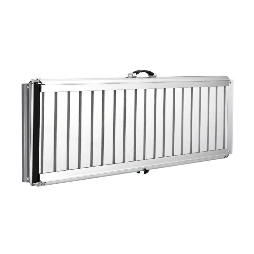 VEVOR Portable Wheelchair Ramp, 5FT, Non-Slip Aluminum Folding Handicap Ramp for Wheelchair, 800 lbs Capacity, Door Threshold Ramps for Home Steps, Stairs, Entry, Threshold, Doorways, Scooter, Curbs