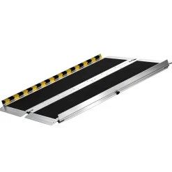VEVOR Portable Wheelchair Ramp, 3FT, Non-Slip Aluminum Folding Handicap Ramp for Wheelchair, 800 lbs Capacity, Door Threshold Ramps for Home Steps, Stairs, Entry, Threshold, Doorways, Scooter, Curbs
