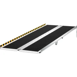 VEVOR Portable Wheelchair Ramp, 6FT, Non-Slip Aluminum Folding Handicap Ramp for Wheelchair, 800 lbs Capacity, Door Threshold Ramps for Home Steps, Stairs, Entry, Threshold, Doorways, Scooter, Curbs