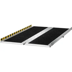 VEVOR Portable Wheelchair Ramp, 4FT, Non-Slip Aluminum Folding Handicap Ramp for Wheelchair, 800 lbs Capacity, Door Threshold Ramps for Home Steps, Stairs, Entry, Threshold, Doorways, Scooter, Curbs