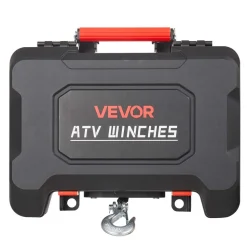 VEVOR Portable Winch, 3500 lbs 12V DC Electric Winch with Synthetic Rope, Wireless & Wired Remotes, Box-Style Recovery Kit with Fairlead, Clevis Hook, Strap for ATV UTV Off-Road Outdoor Pulling Tasks