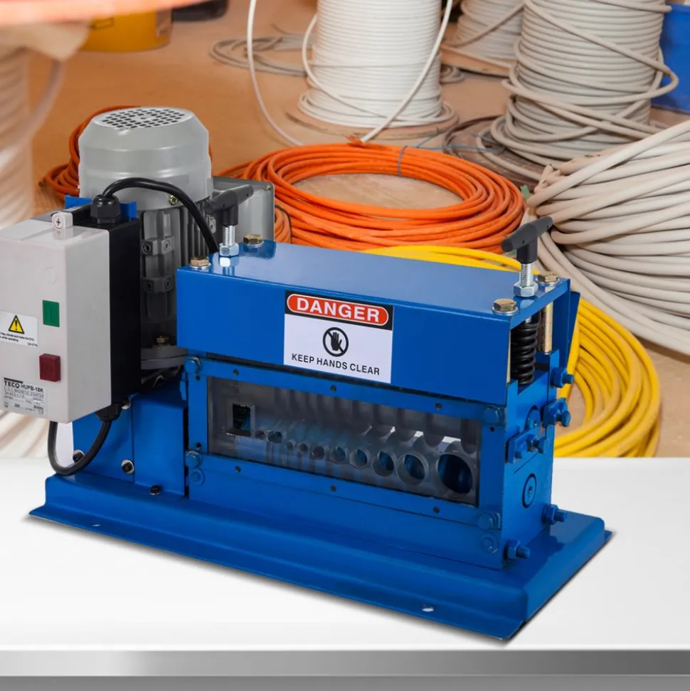 VEVOR Portable Wire Stripper, 18 AWG to 1" OD, 11 Channels, 10 Blades, Electric Machine for Efficient Copper Recycling, Speeds Up to 75ft/min