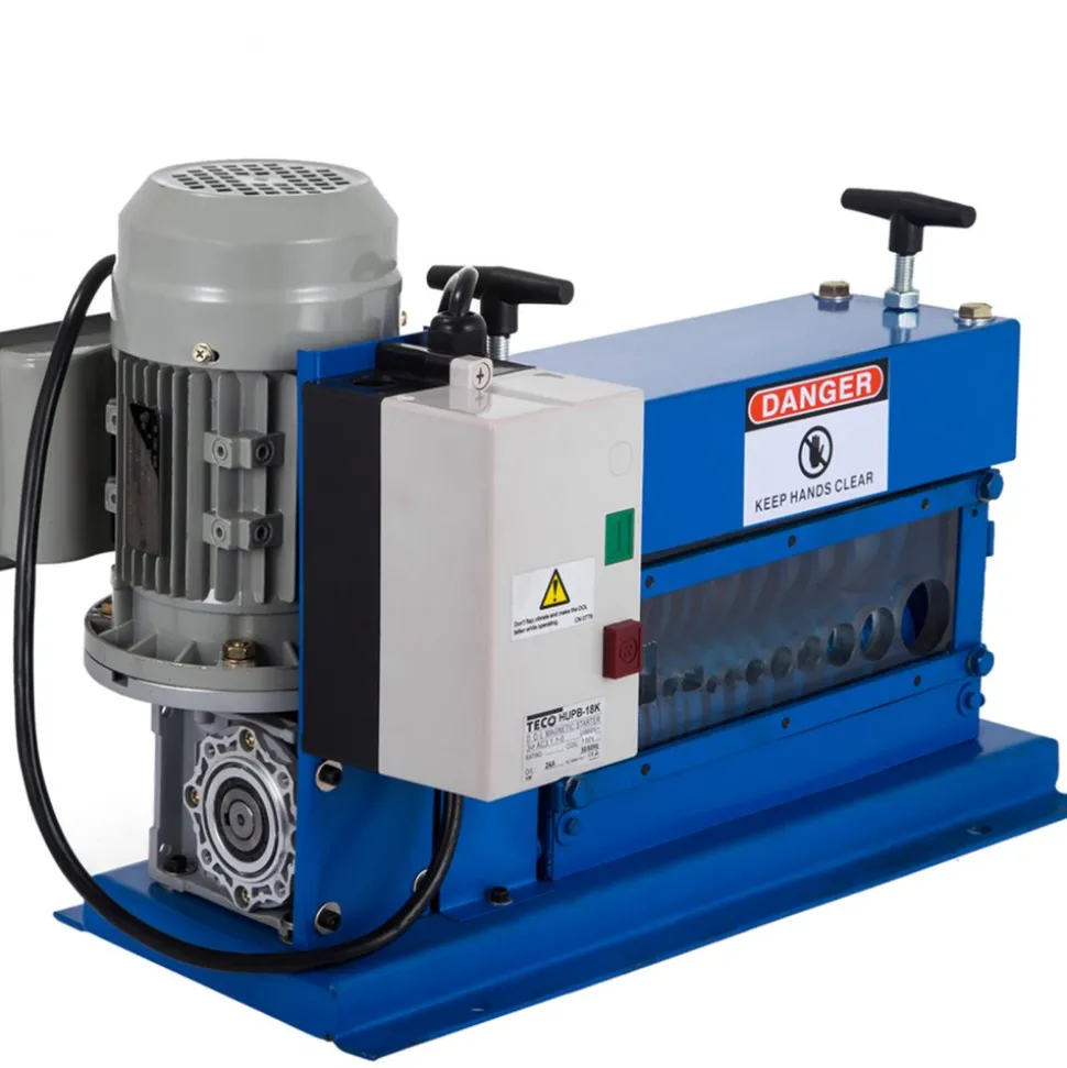VEVOR Portable Wire Stripper, 18 AWG to 1" OD, 11 Channels, 10 Blades, Electric Machine for Efficient Copper Recycling, Speeds Up to 75ft/min