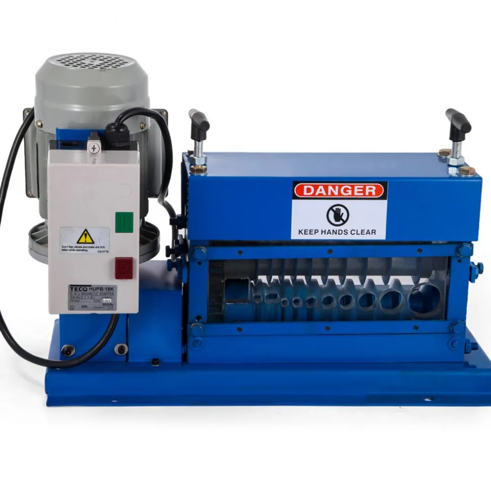 VEVOR Portable Wire Stripper, 18 AWG to 1" OD, 11 Channels, 10 Blades, Electric Machine for Efficient Copper Recycling, Speeds Up to 75ft/min