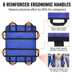 VEVOR Positioning Bed Pad with 8 Reinforced Handles, 48
